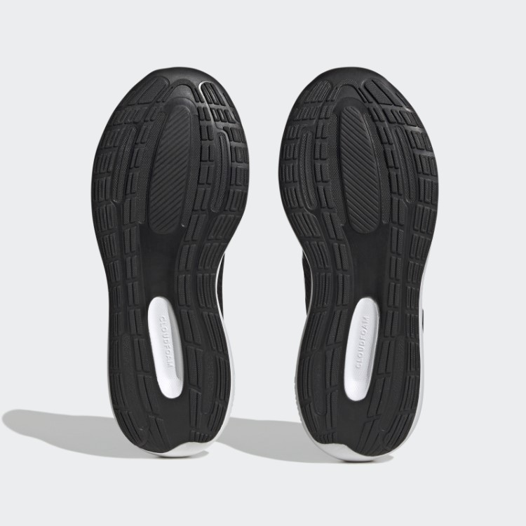 Tênis Preto Adidas Runfalcon 3.0 Elástico Com Cadarço E Tira Superior