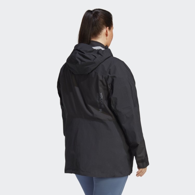Jaqueta De Caminhada Terrex Xploric Rain.rdy (tamanho Grande) Adidas Preto