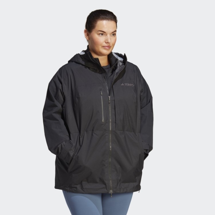 Jaqueta De Caminhada Terrex Xploric Rain.rdy (tamanho Grande) Adidas Preto
