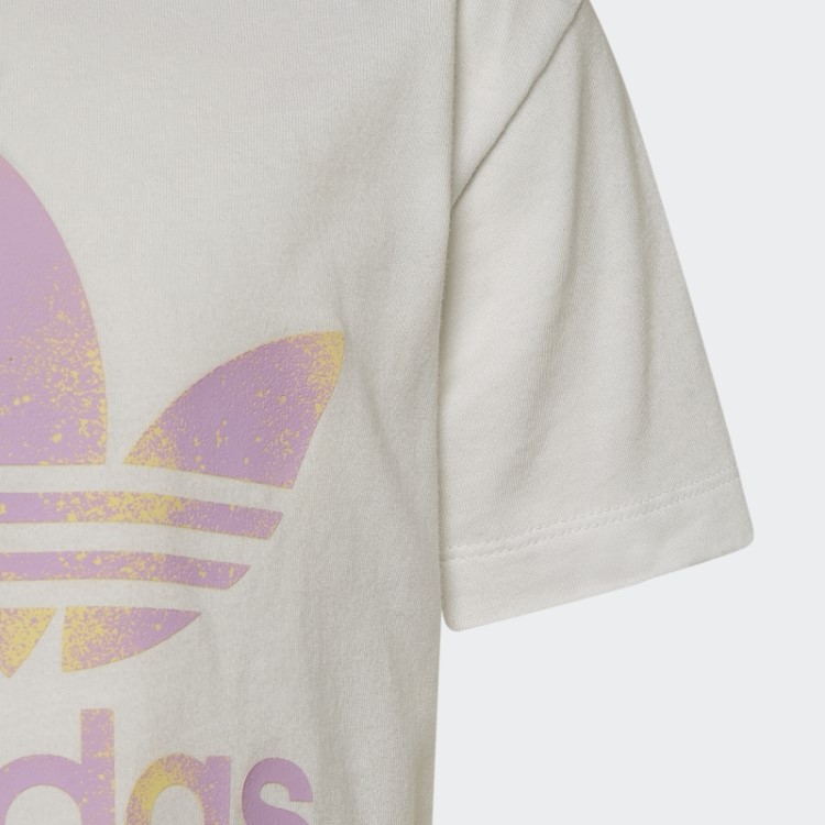 Shorts Com Logo Gráfico E Camiseta Branca Adidas