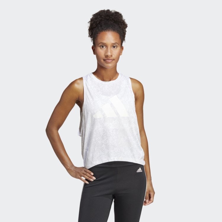 Camiseta Branca Adidas Train Icons Allover Print