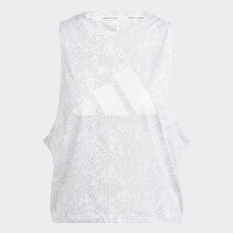 Camiseta Branca Adidas Train Icons Allover Print