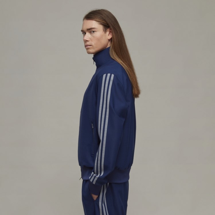 Adidas Y-3 3 Listras Refinada Blusa De Lã Elegante