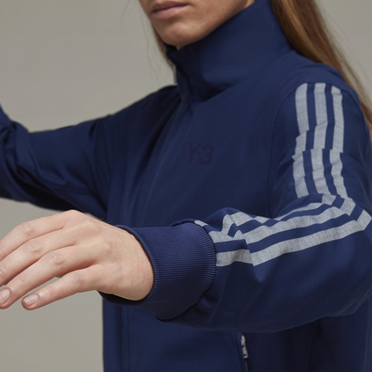 Adidas Y-3 3 Listras Refinada Blusa De Lã Elegante