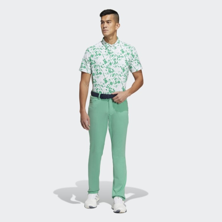 Jogar Camisa Polo Gráfico Verde Adidas Branco