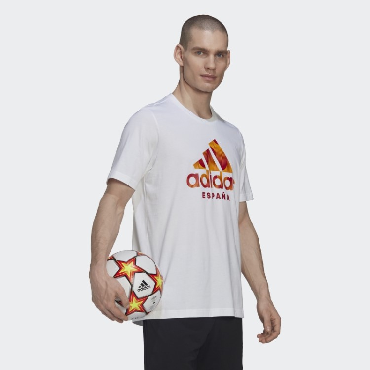 Camiseta Branca Adidas Spain Estampada