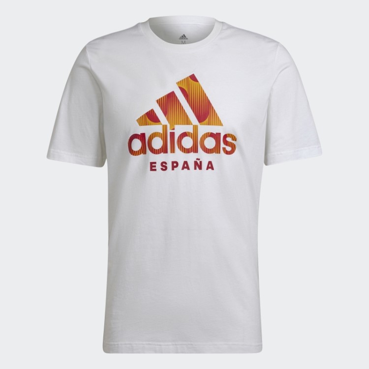 Camiseta Branca Adidas Spain Estampada
