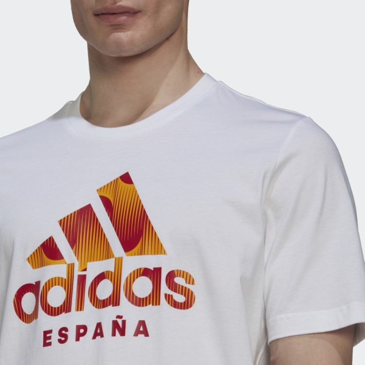 Camiseta Branca Adidas Spain Estampada