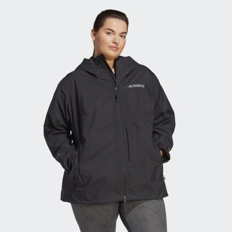 Jaqueta De Chuva Terrex Multi Rain.rdy 2,5 Camadas (tamanho Grande) Preto Adidas