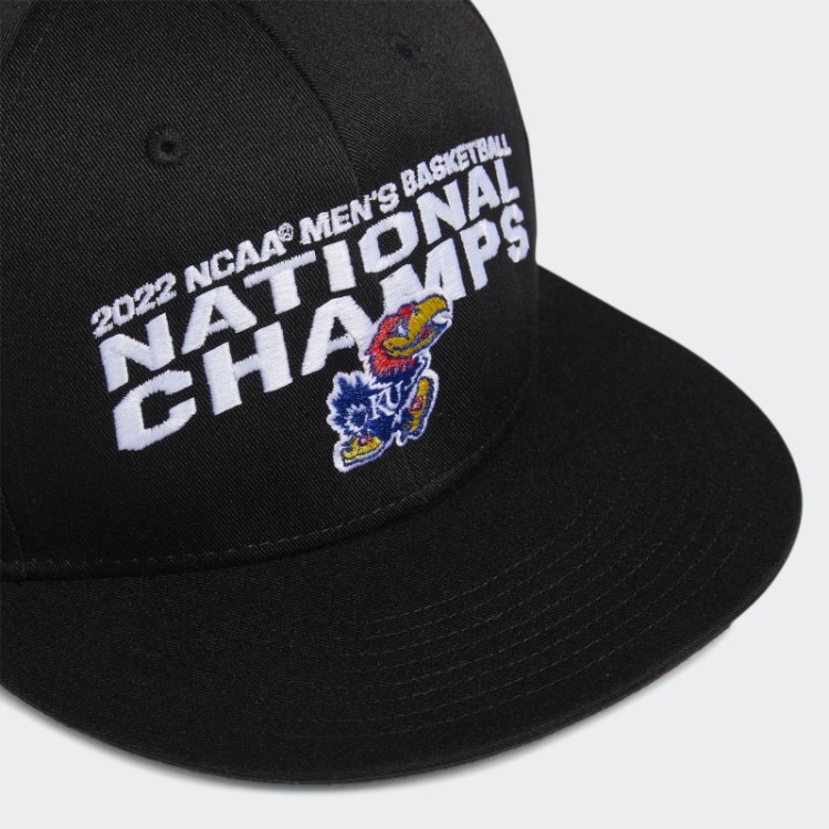 Boné Do Campeonato Nacional Masculino Adidas Black Kansas 2022