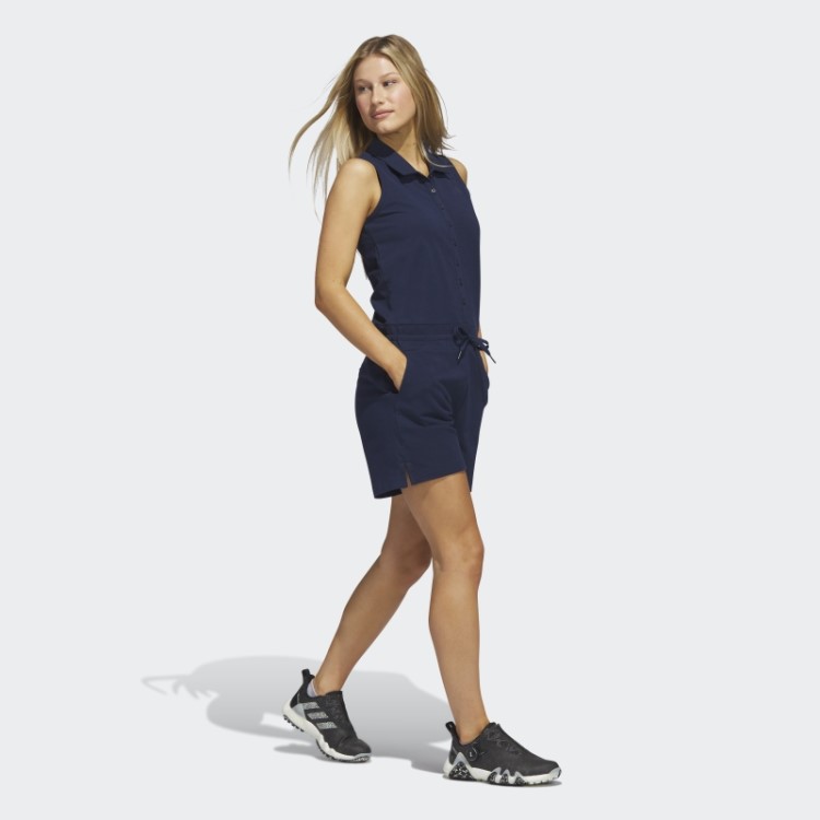 Macacão De Golfe De Malha Adidas Azul Marinho