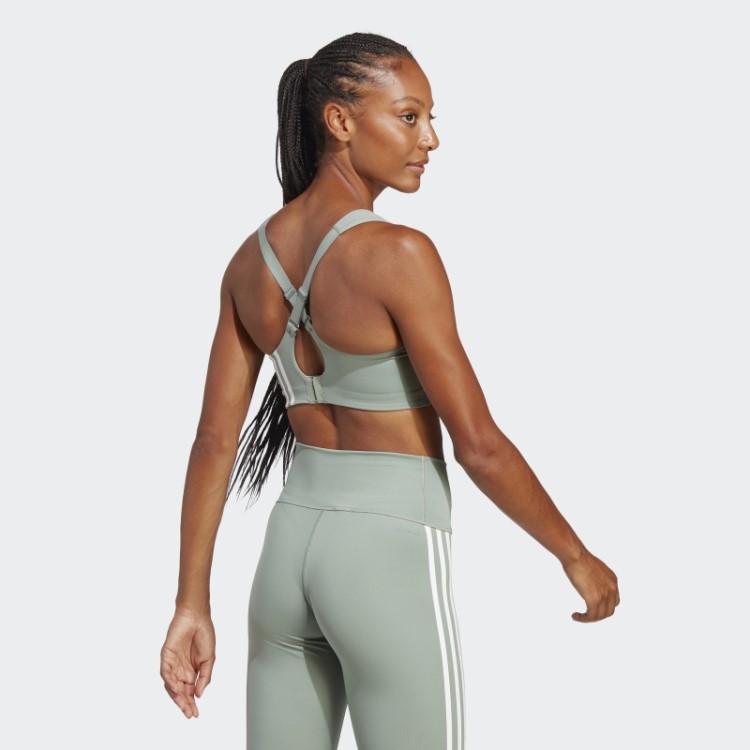 Sutiã Verde Prateado Adidas Tlrd Impact Training De Alto Suporte