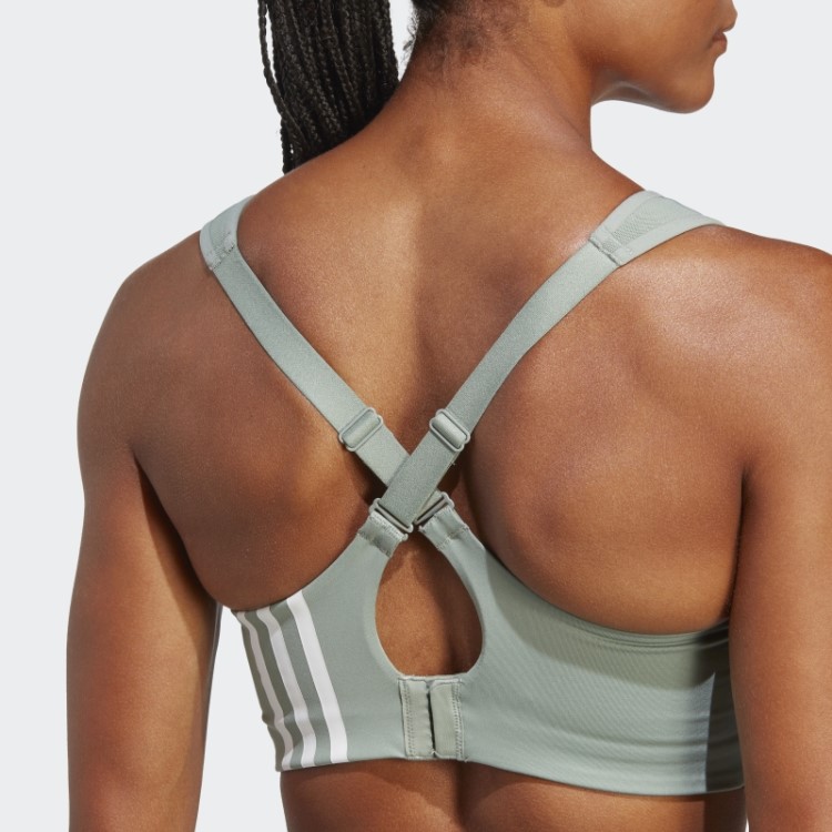 Sutiã Verde Prateado Adidas Tlrd Impact Training De Alto Suporte