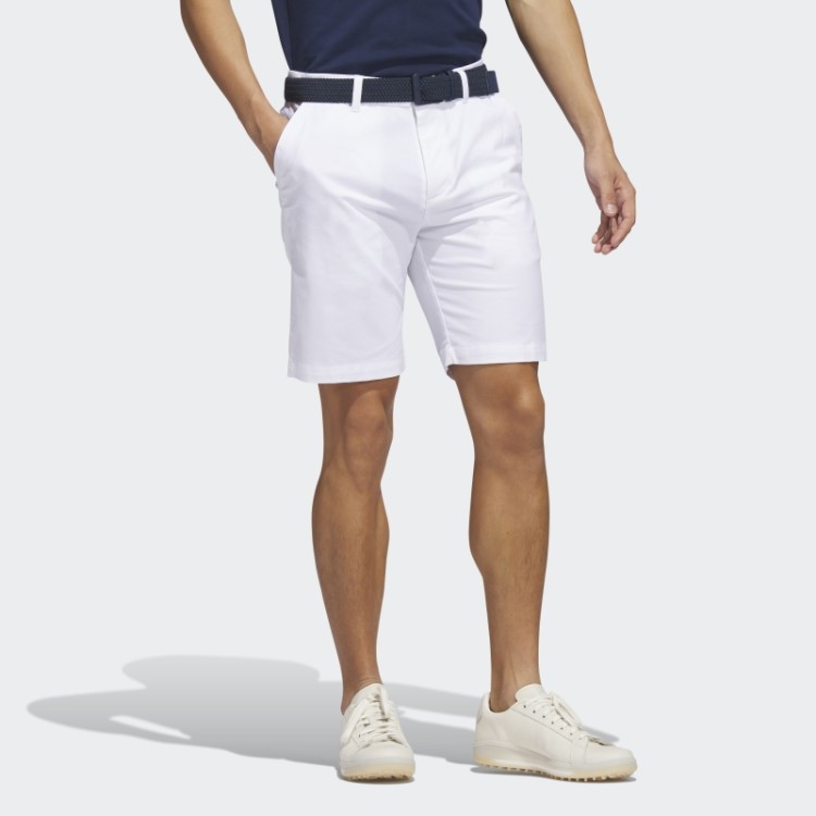 Bermuda Branca Adidas Go-to De Golfe De 9 Polegadas