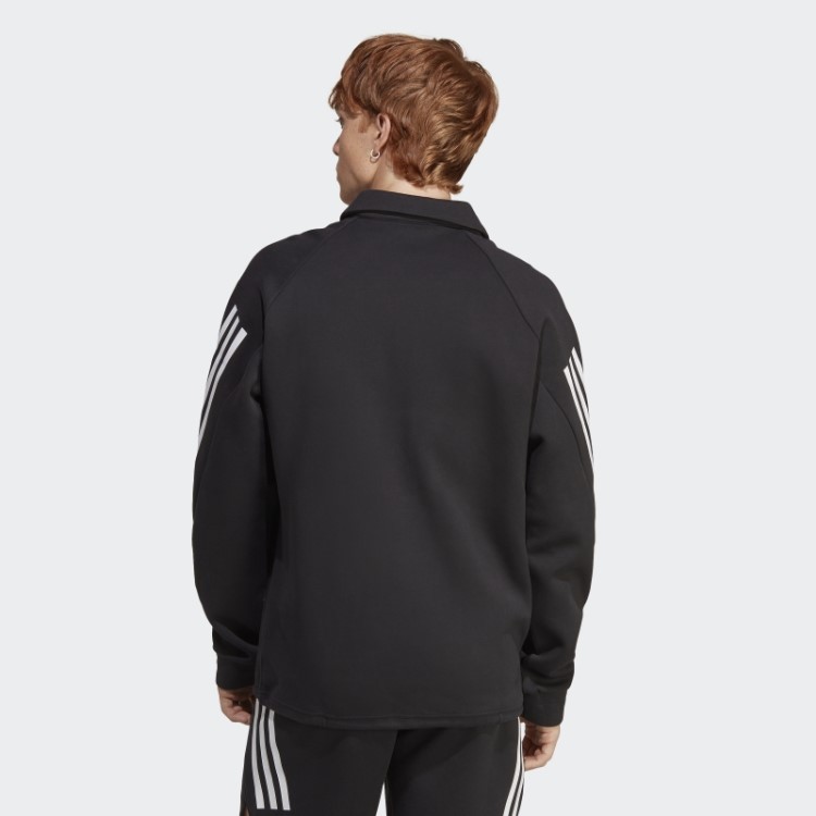 Adidas Future Icons Jaqueta Coach Com As Três Listras Preta
