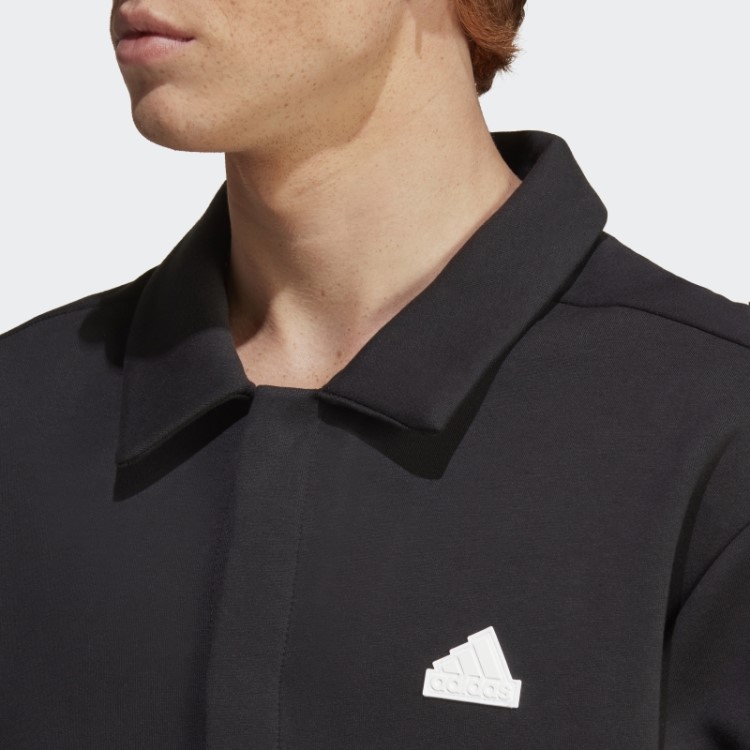 Adidas Future Icons Jaqueta Coach Com As Três Listras Preta
