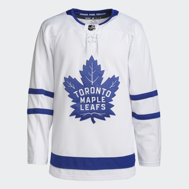 Maple Leafs Away Autêntica Camisa Profissional Branca Adidas