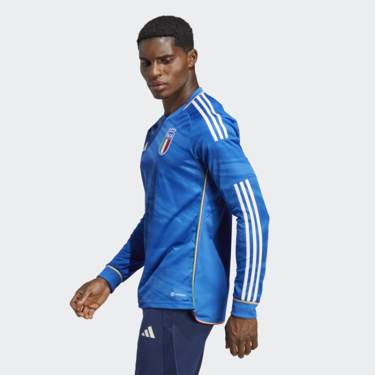Itália 23 Home Jersey De Manga Longa Azul Adidas