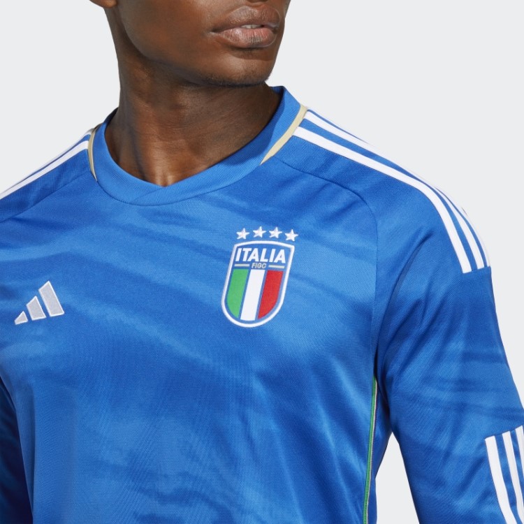 Itália 23 Home Jersey De Manga Longa Azul Adidas