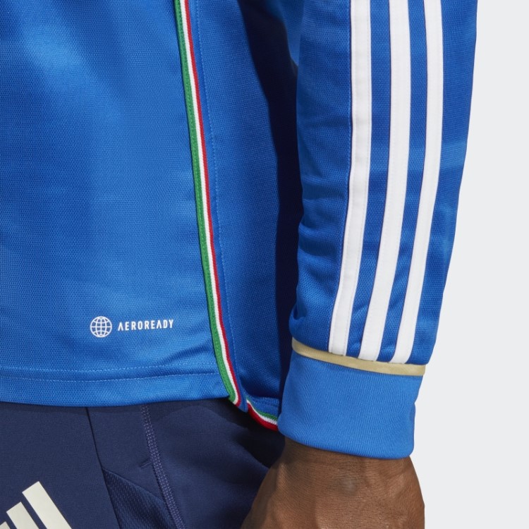 Itália 23 Home Jersey De Manga Longa Azul Adidas