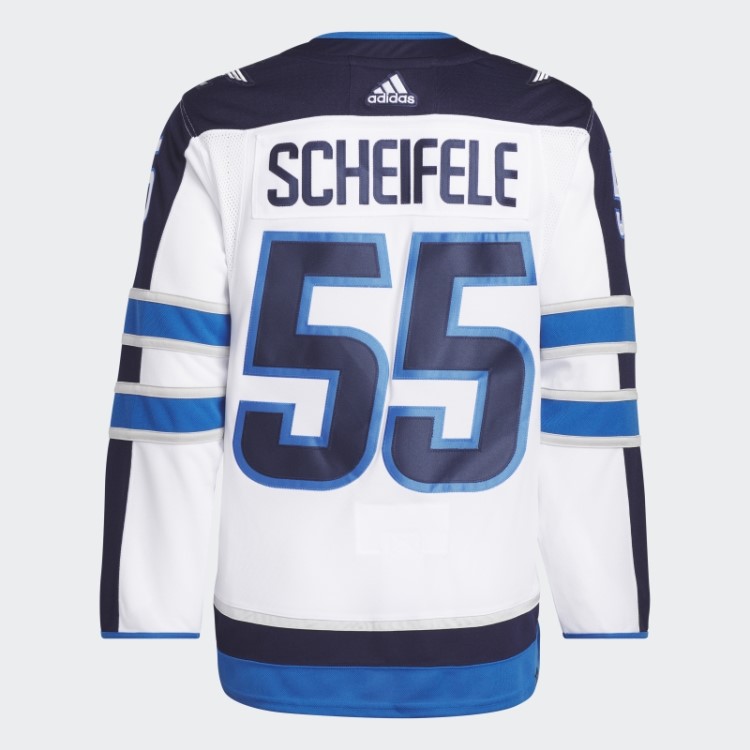 Jatos Brancos Scheifele Away Camisa Autêntica Adidas