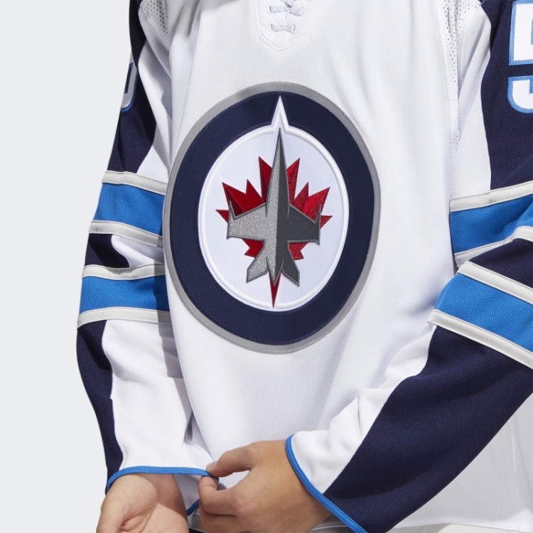 Jatos Brancos Scheifele Away Camisa Autêntica Adidas