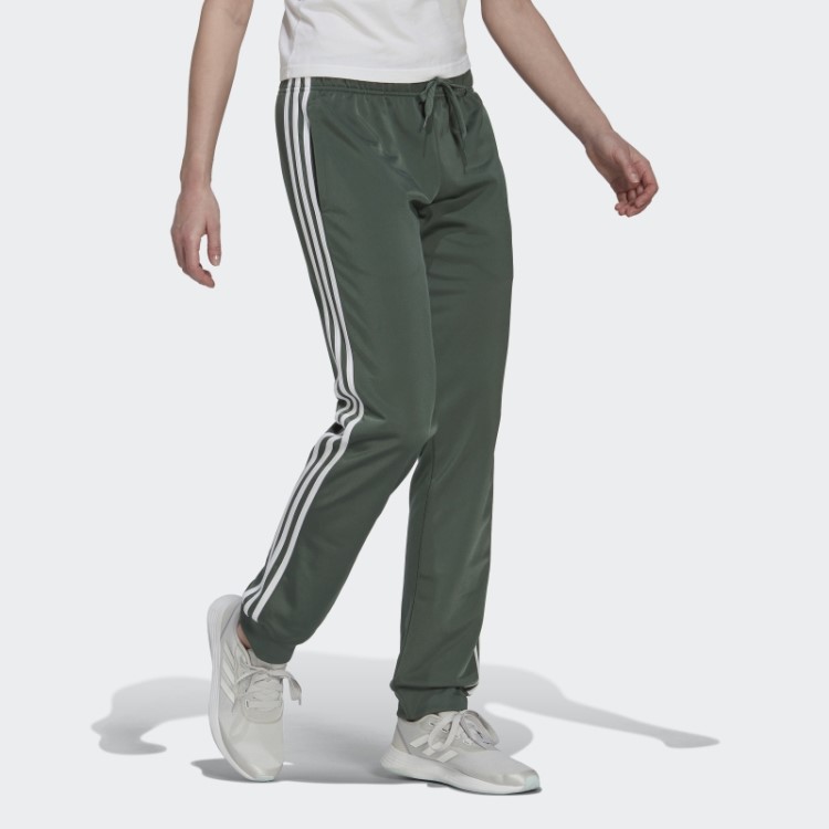 Primegreen Essentials Warmup Calça Esportiva Slim Cônica Com As Três Listras Green Oxid Adidas
