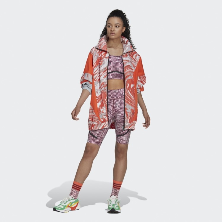 Onix Adidas By Stella Mccartney Top Em Tecido Estampado