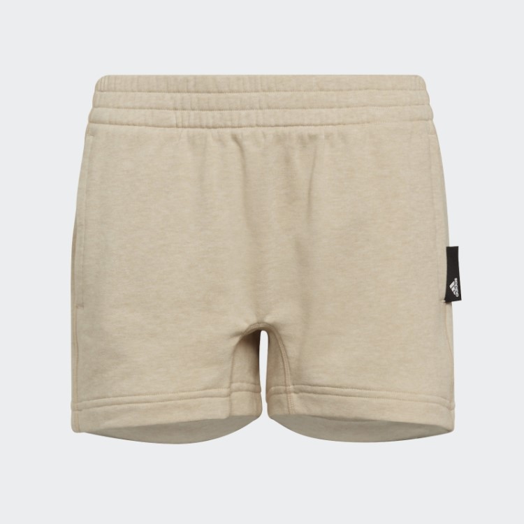 Shorts Esportivos Bege Botânico Mel Studio Lounge Corante Botânico Adidas