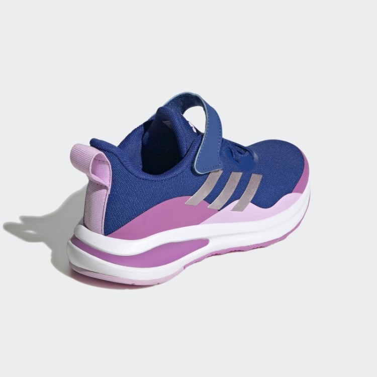 Adidas Blue Fortarun Sport Running Sapato Elástico Com Cadarço E Tira Superior
