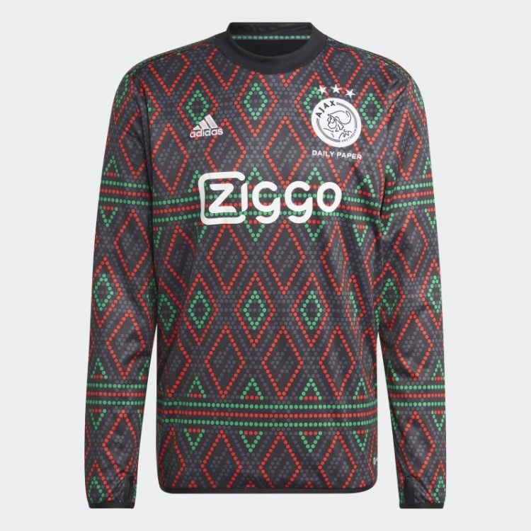 Preto Ajax Amsterdam X Jornal Diário Pré-jogo Top Quente Adidas