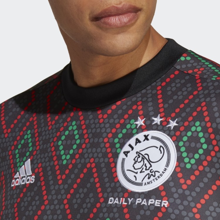 Preto Ajax Amsterdam X Jornal Diário Pré-jogo Top Quente Adidas