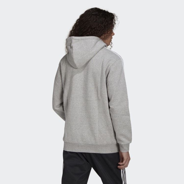 Moletom Cinza Médio Adidas Adicolor Classics Com As Três Listras