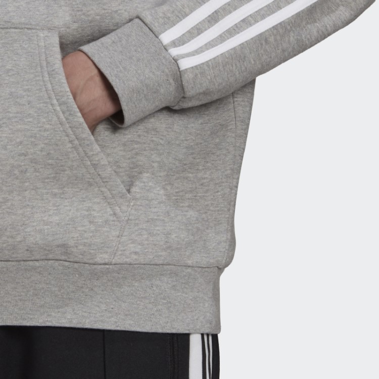 Moletom Cinza Médio Adidas Adicolor Classics Com As Três Listras