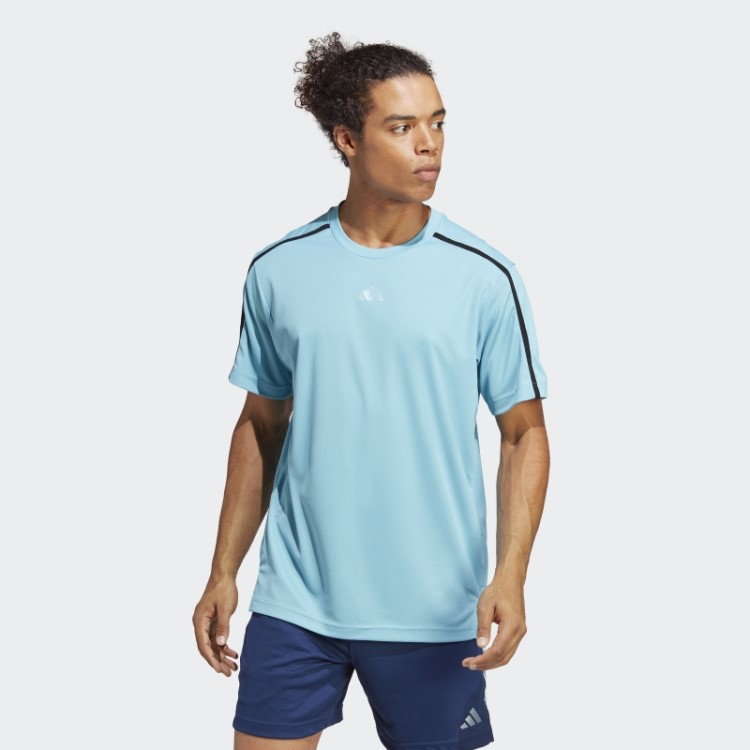 Camiseta De Treino Azul Adidas