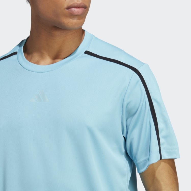Camiseta De Treino Azul Adidas
