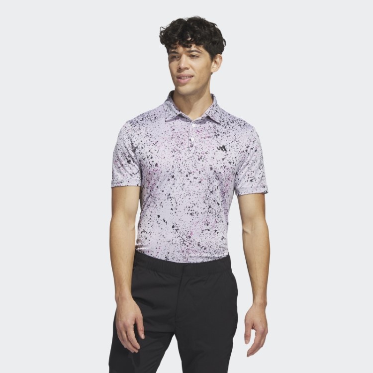 Camisa Pólo De Golfe Jacquard Adidas Branca