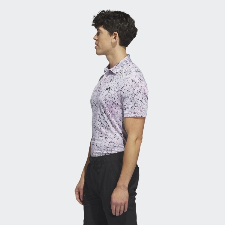 Camisa Pólo De Golfe Jacquard Adidas Branca
