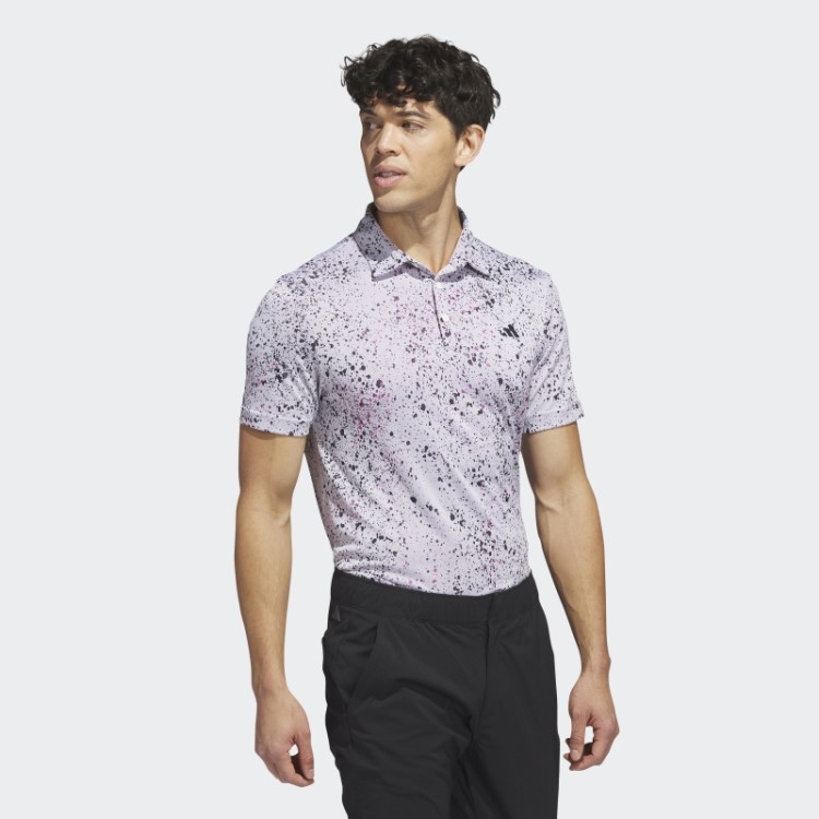 Camisa Pólo De Golfe Jacquard Adidas Branca