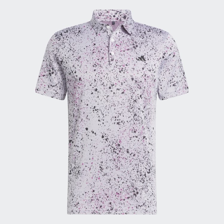 Camisa Pólo De Golfe Jacquard Adidas Branca
