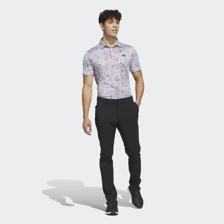 Camisa Pólo De Golfe Jacquard Adidas Branca