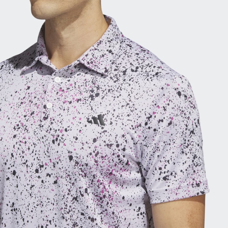 Camisa Pólo De Golfe Jacquard Adidas Branca