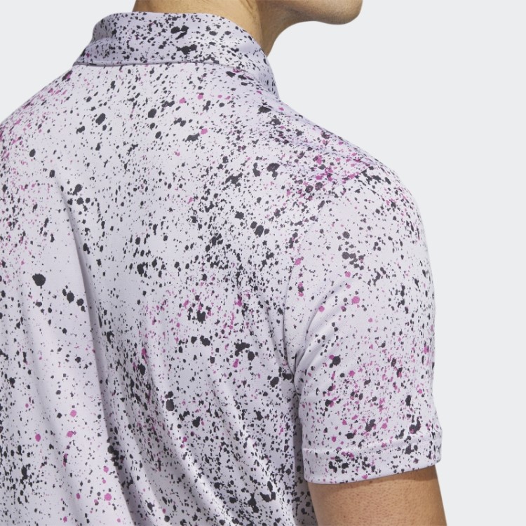 Camisa Pólo De Golfe Jacquard Adidas Branca