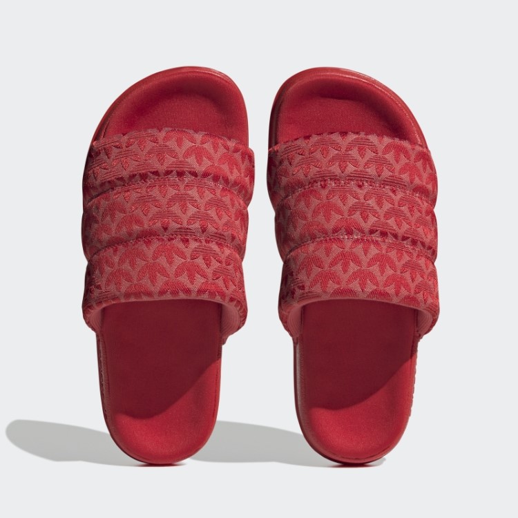 Slides Essenciais Adidas Adilette Escarlate