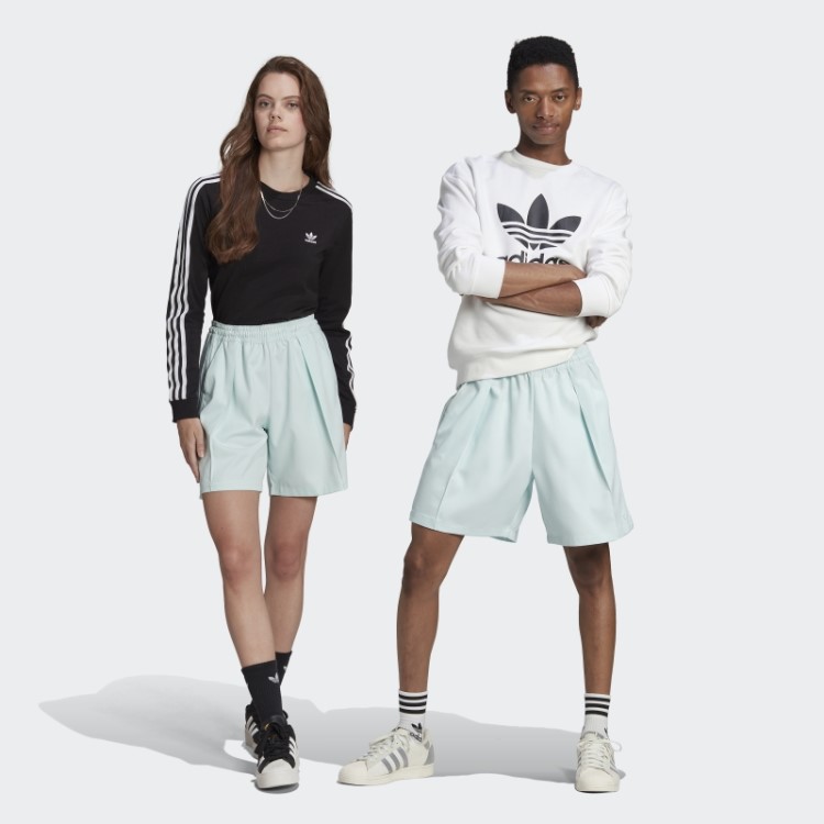 Shorts De Alfaiataria Adicolor Azul Adicolor Contemporâneo (gênero Neutro)
