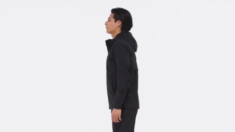 Adidas Ripstop 1/4-zip Moletom Com Capuz De Golfe Preto