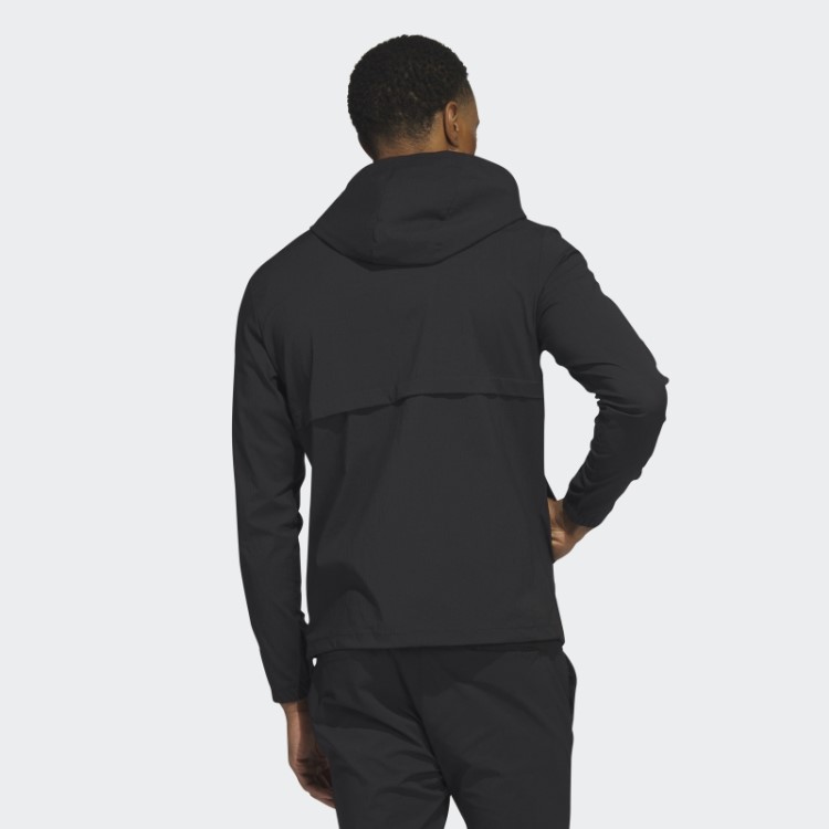 Adidas Ripstop 1/4-zip Moletom Com Capuz De Golfe Preto