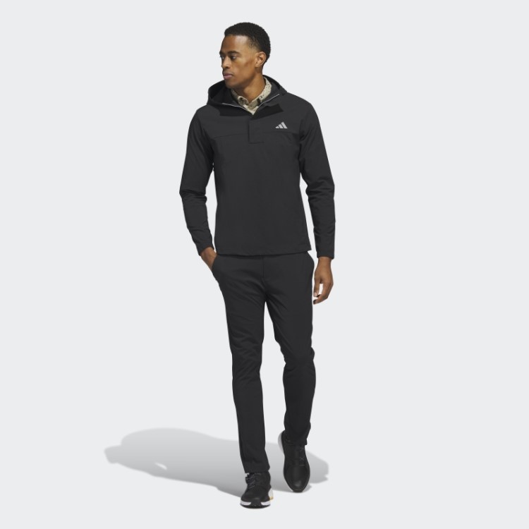 Adidas Ripstop 1/4-zip Moletom Com Capuz De Golfe Preto
