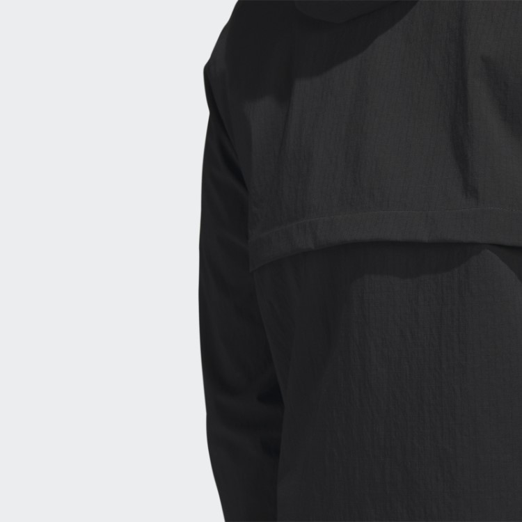 Adidas Ripstop 1/4-zip Moletom Com Capuz De Golfe Preto