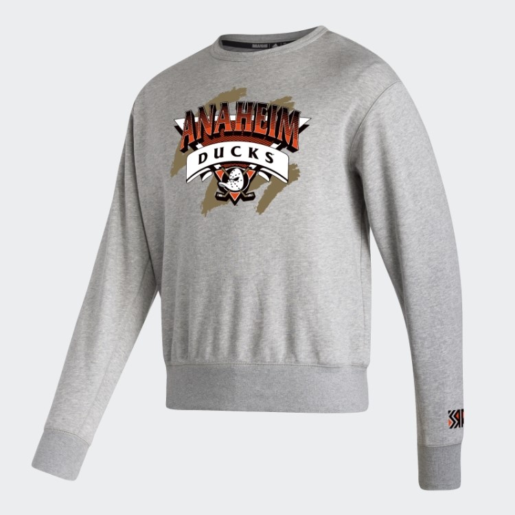 Moletom Vintage Crew Adidas Ducks Cinza Médio